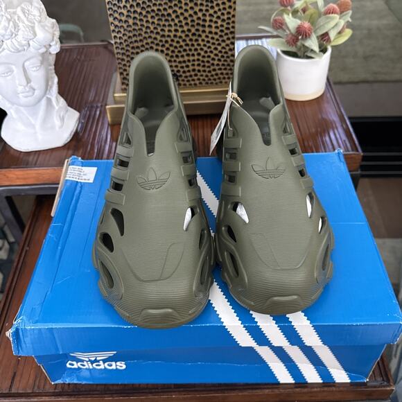 NEW ADIDAS ADIFOAM SUPERNOVA MEN SIZE 8 RARE FOCUS OLIVE SLIP ON RUNNING SHOE - Picture 3 of 9